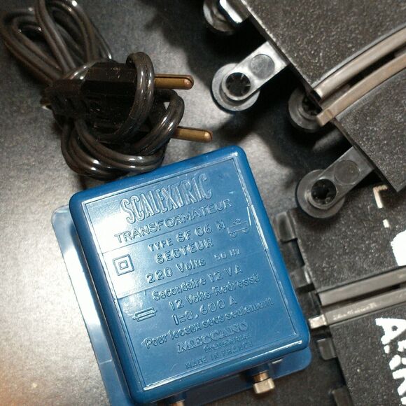 Scalextric Vintage Slot Car Racing Set 2 Porsche Carreras Tri-ang Made in France - Picture 5 of 12